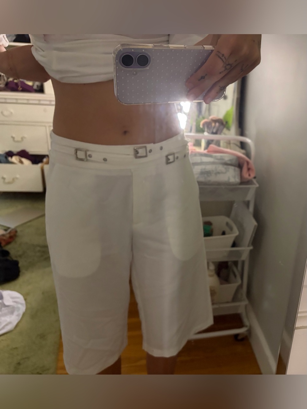 Lioness White Shorts